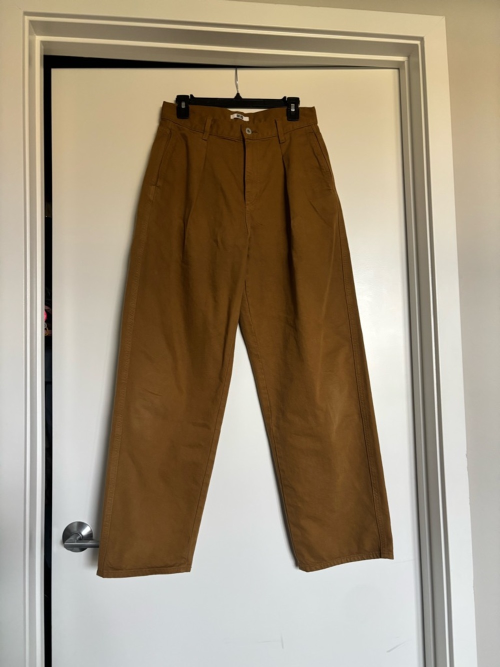 UNIQLO 100% Cotton pants in Caramel Brown